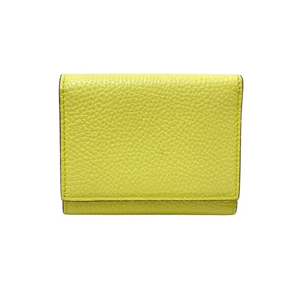 GUCCI - Light Yellow Leather Trifold Wallet 246-080625 - Picture 2 of 9